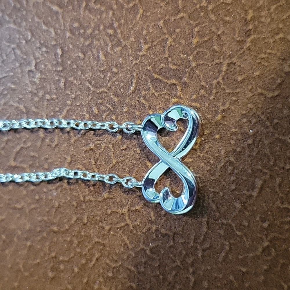 Silver Infinity Necklace - Picture 2 of 3